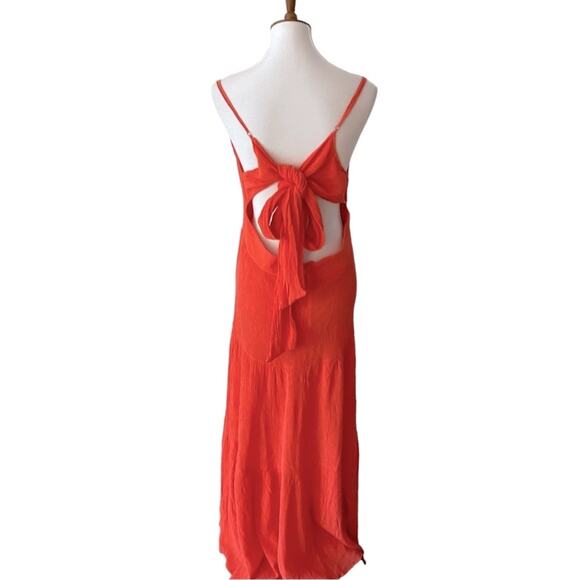 Showpo 14 Maxi Dress Long Plus Tie back Boho Dress Adjustable Strap Resortwear - Picture 4 of 12